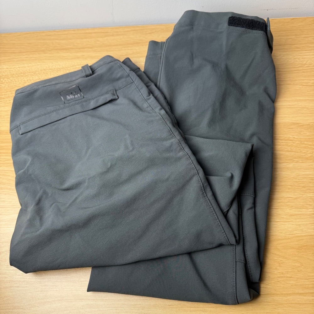 Y2K REI Women Co-op Hiking Pants 8 Ankle Zipper Stretch Gorpcore Outdoor Utility